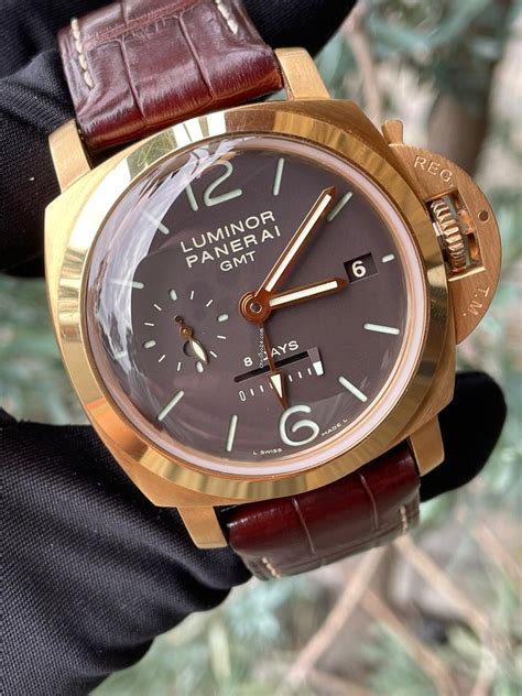 panerai 289 vs 576|Panerai Luminor 1950 8 Days GMT Oro Rosso PAM 576 .